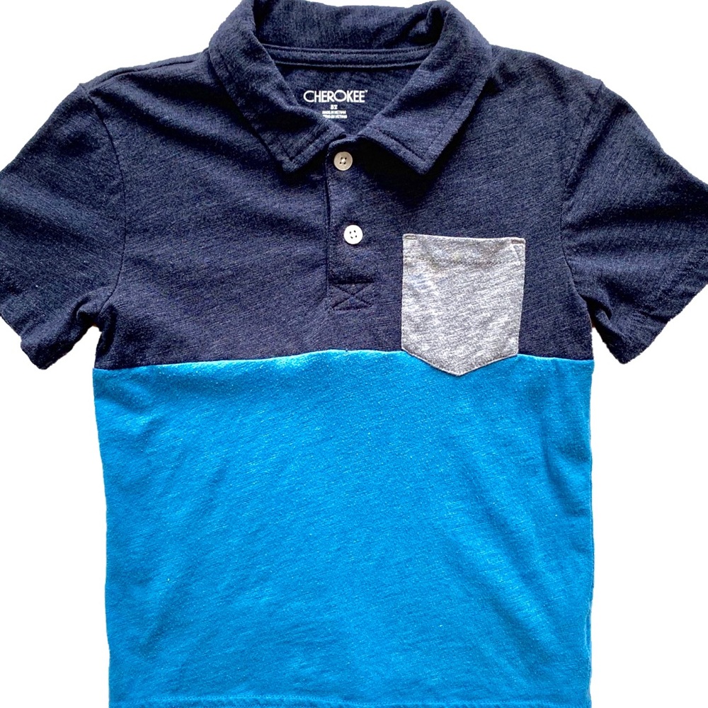 Boys Cherokee Short Sleeve Color Block Polo